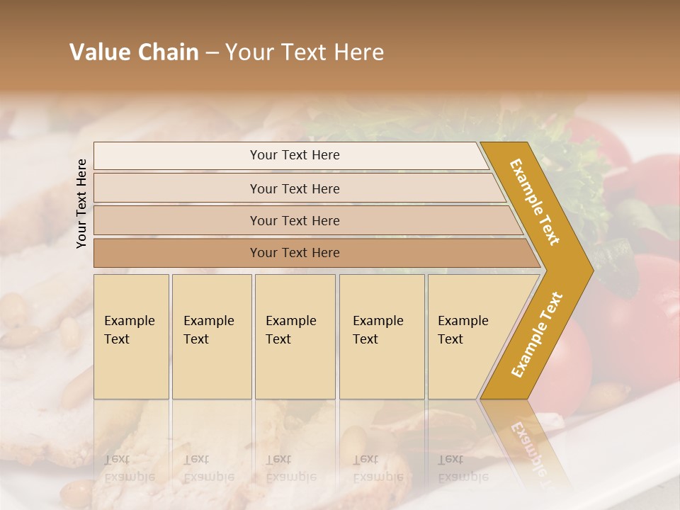 Slice Appetizer Beef PowerPoint Template