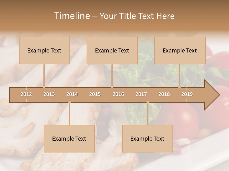 Slice Appetizer Beef PowerPoint Template