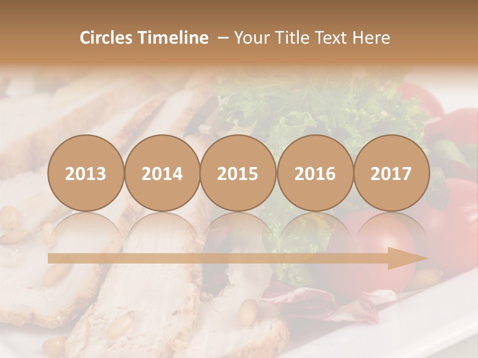 Slice Appetizer Beef PowerPoint Template