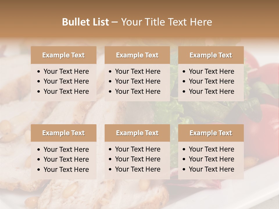 Slice Appetizer Beef PowerPoint Template