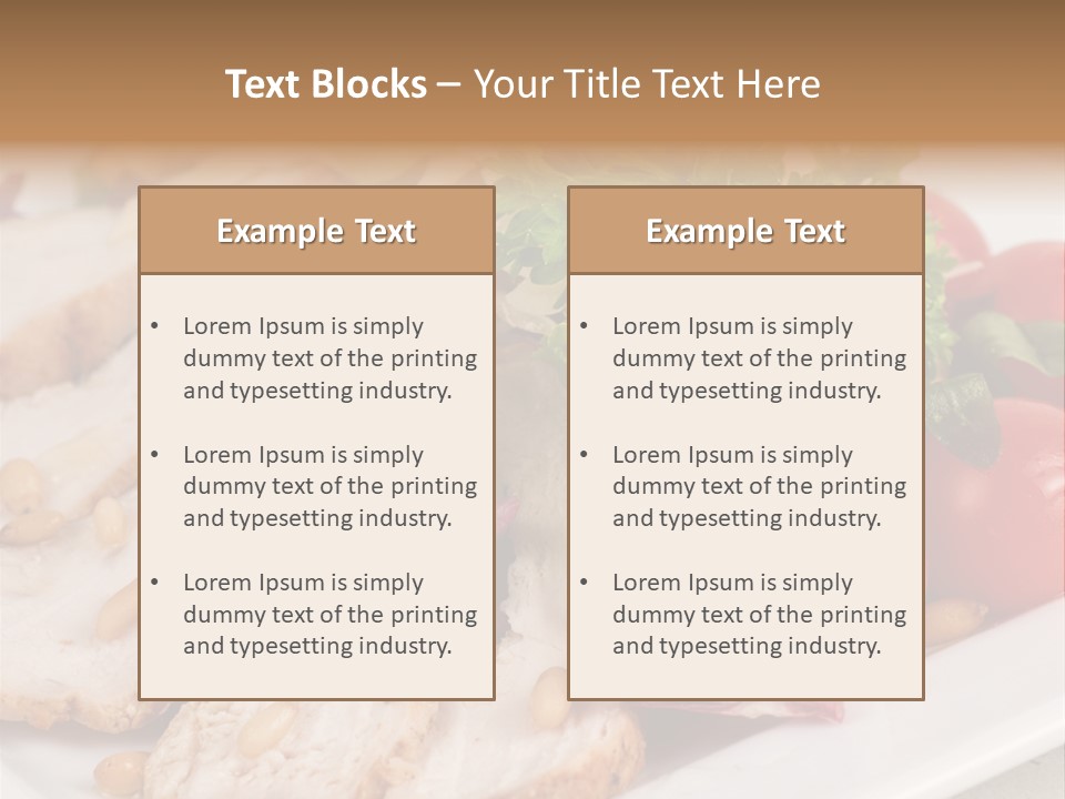 Slice Appetizer Beef PowerPoint Template