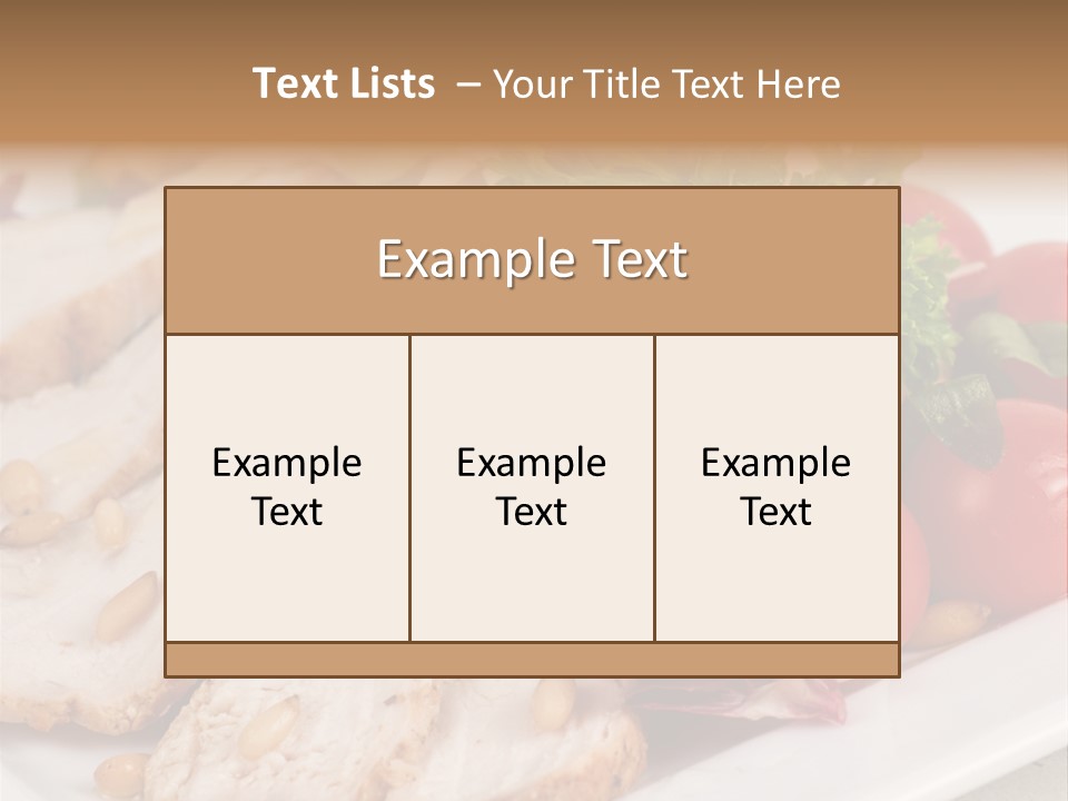 Slice Appetizer Beef PowerPoint Template