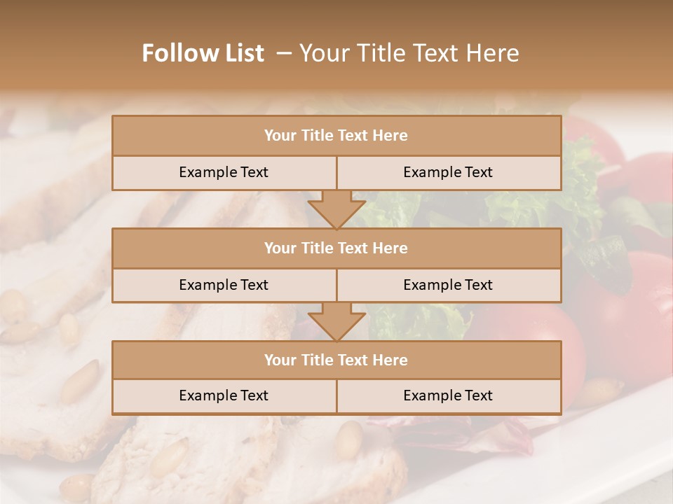 Slice Appetizer Beef PowerPoint Template
