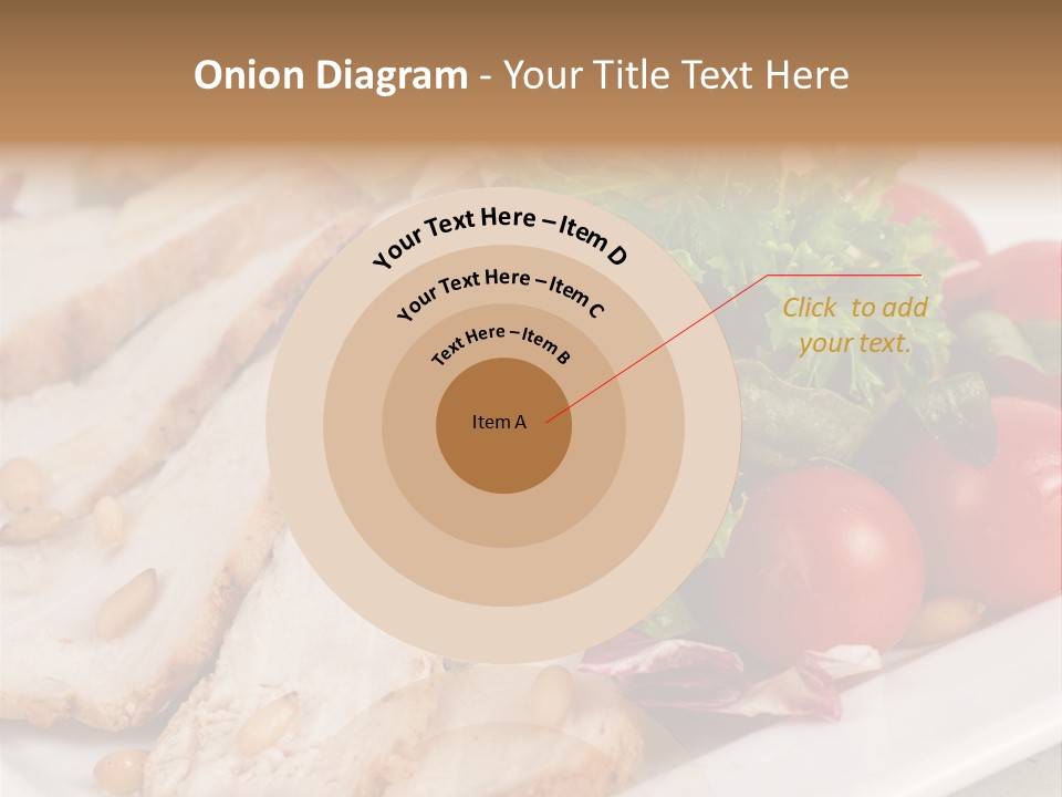 Slice Appetizer Beef PowerPoint Template