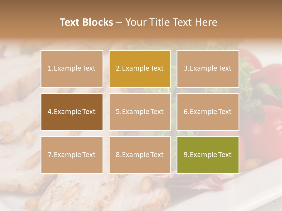Slice Appetizer Beef PowerPoint Template