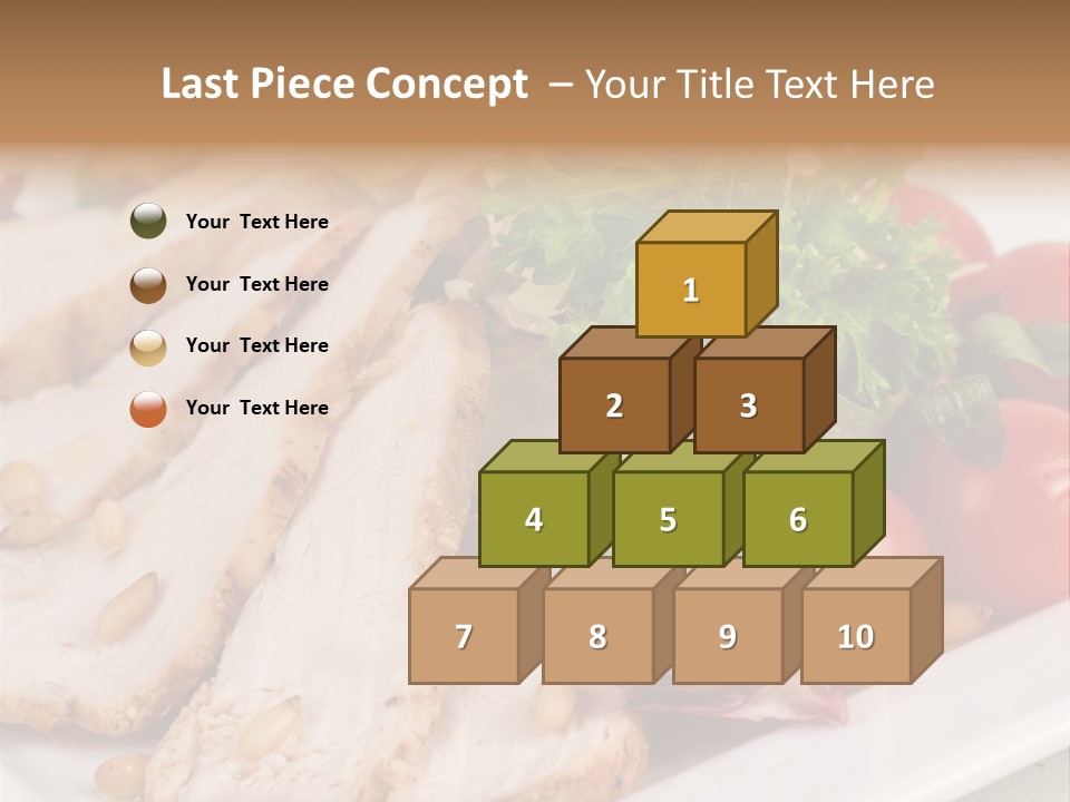 Slice Appetizer Beef PowerPoint Template