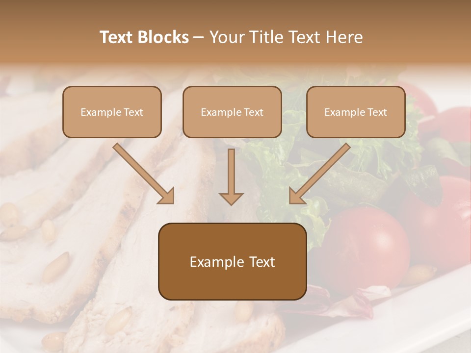 Slice Appetizer Beef PowerPoint Template