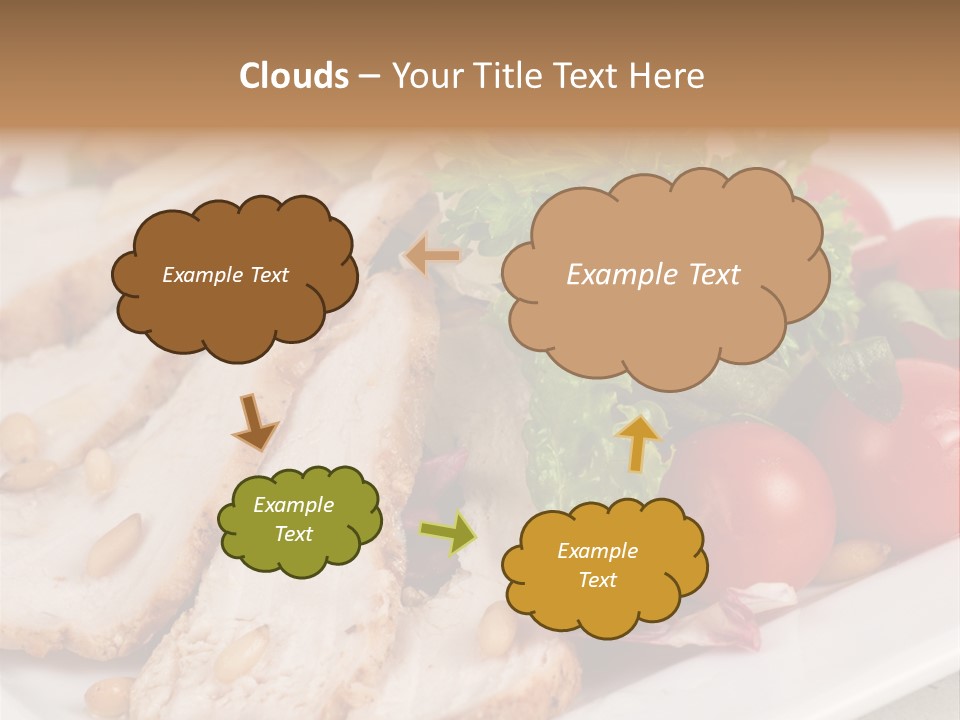 Slice Appetizer Beef PowerPoint Template