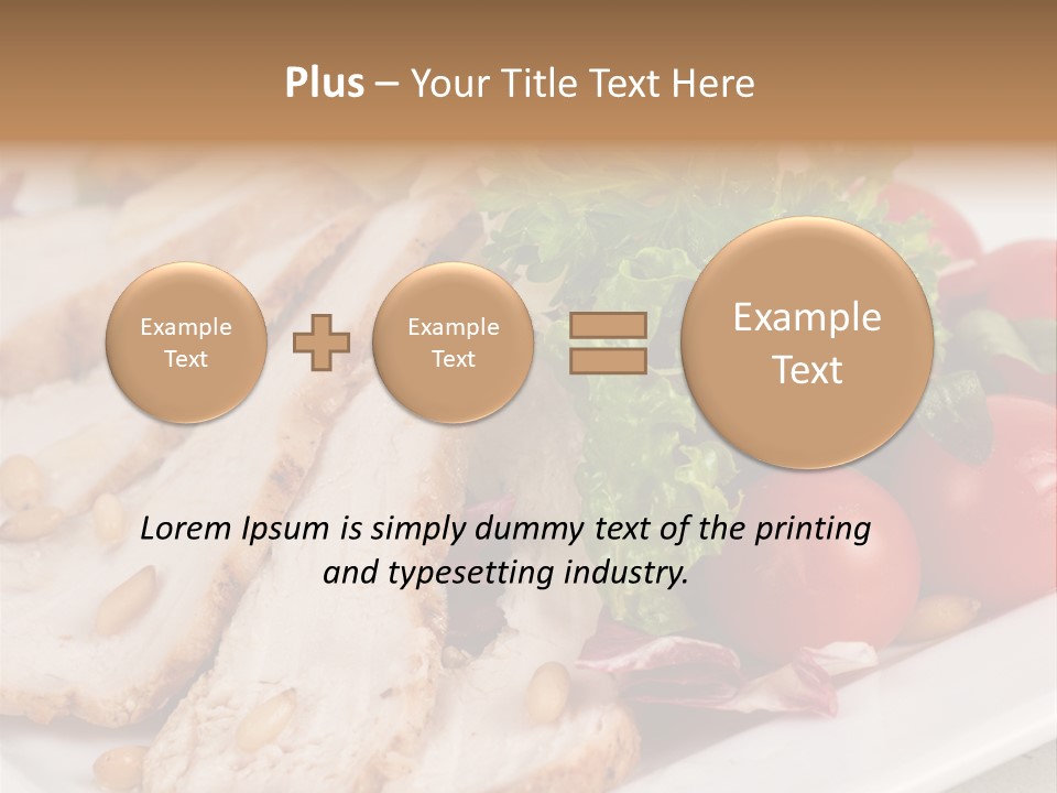 Slice Appetizer Beef PowerPoint Template