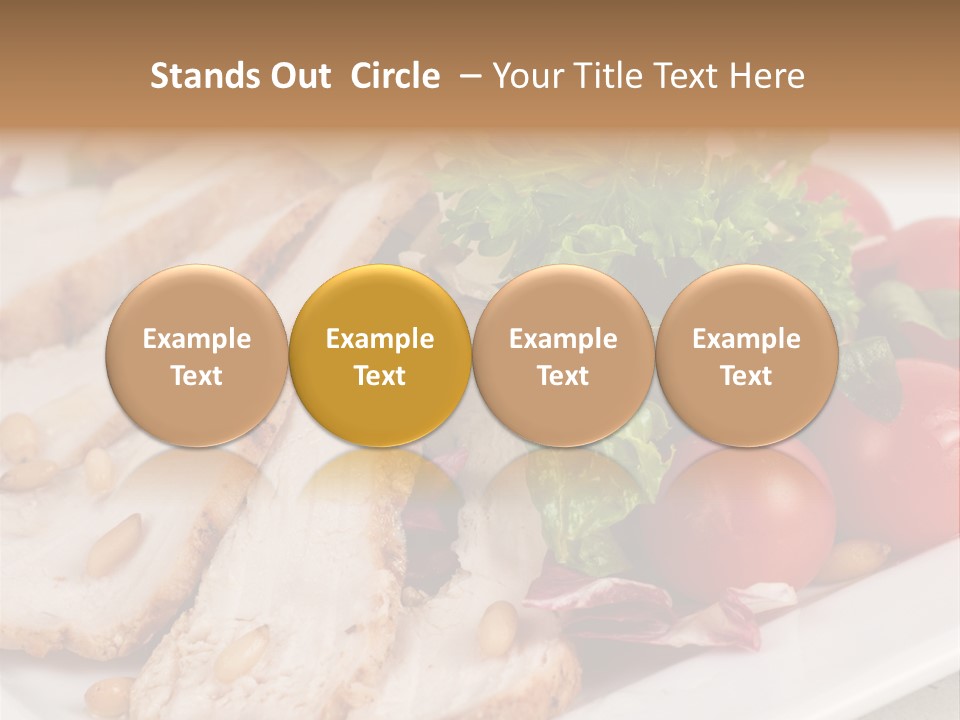 Slice Appetizer Beef PowerPoint Template