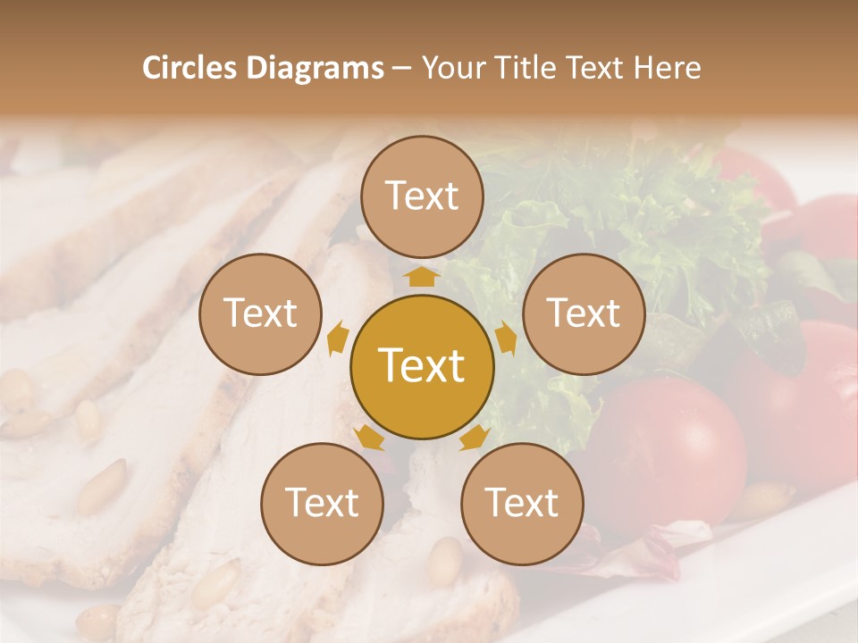 Slice Appetizer Beef PowerPoint Template