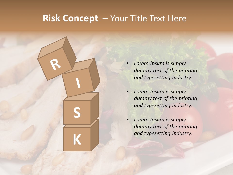 Slice Appetizer Beef PowerPoint Template