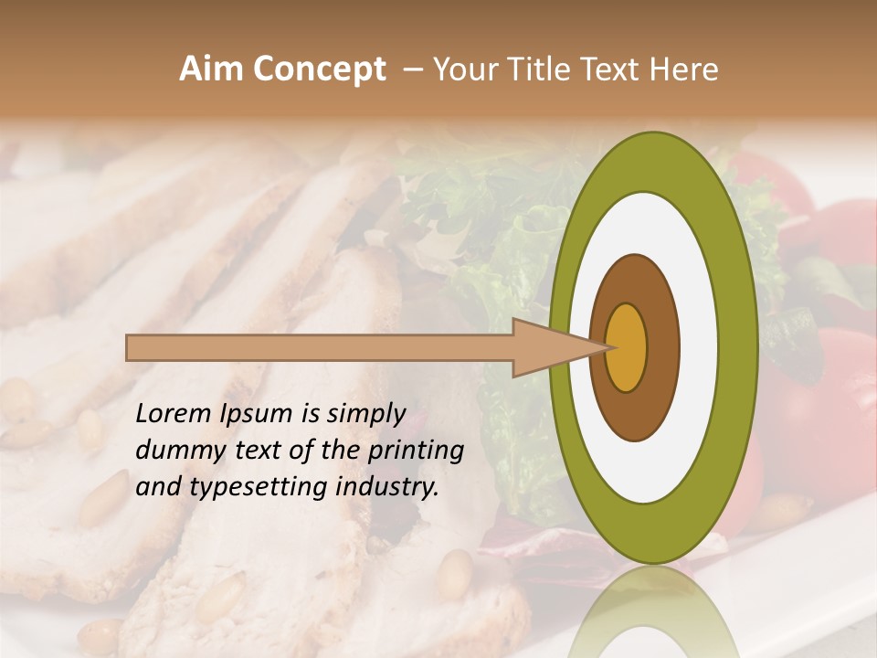 Slice Appetizer Beef PowerPoint Template