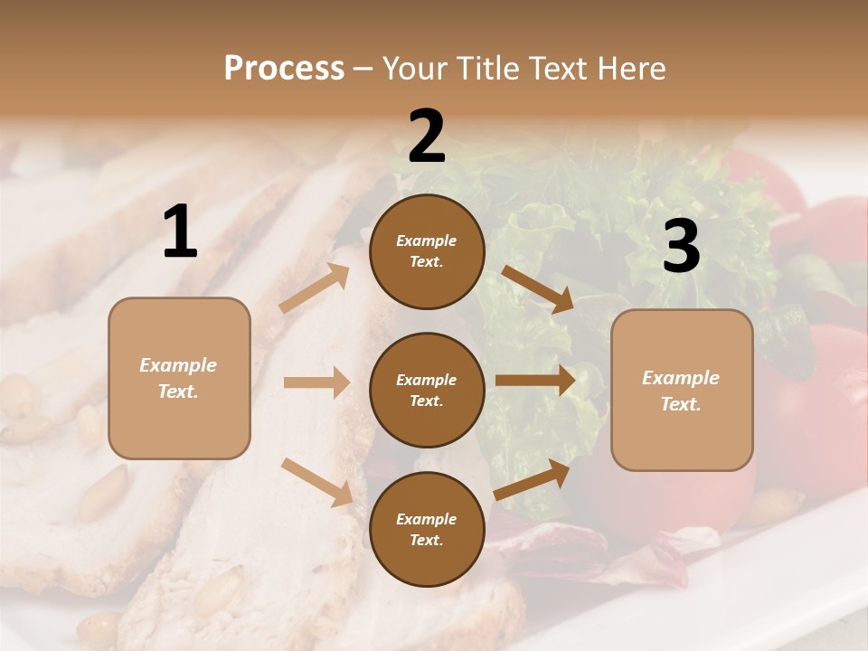 Slice Appetizer Beef PowerPoint Template