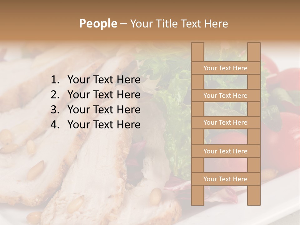 Slice Appetizer Beef PowerPoint Template