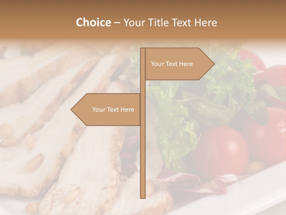 Slice Appetizer Beef PowerPoint Template
