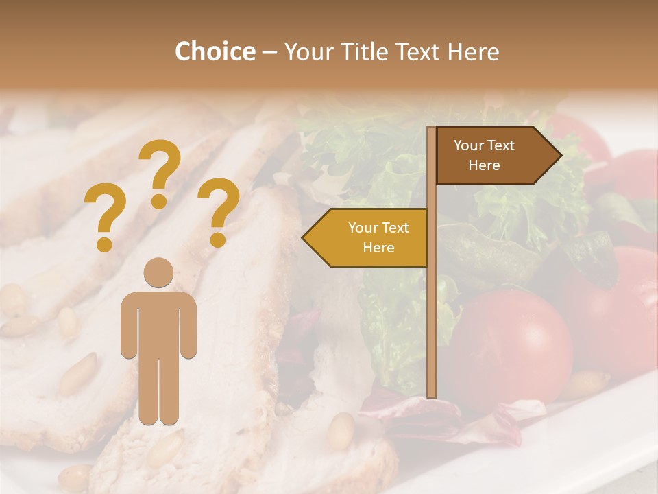 Slice Appetizer Beef PowerPoint Template