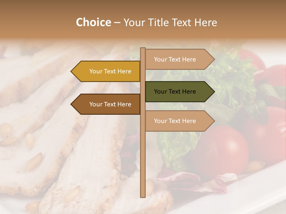 Slice Appetizer Beef PowerPoint Template