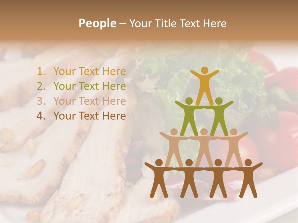 Slice Appetizer Beef PowerPoint Template