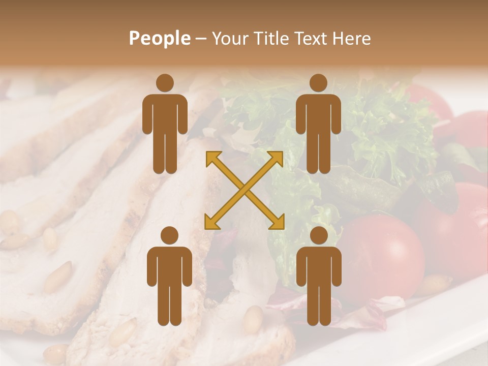 Slice Appetizer Beef PowerPoint Template