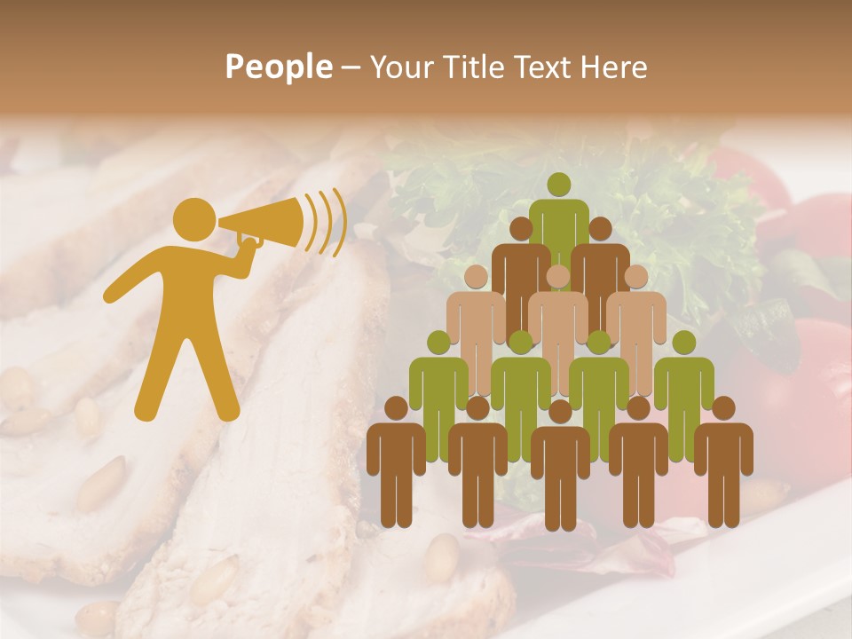 Slice Appetizer Beef PowerPoint Template