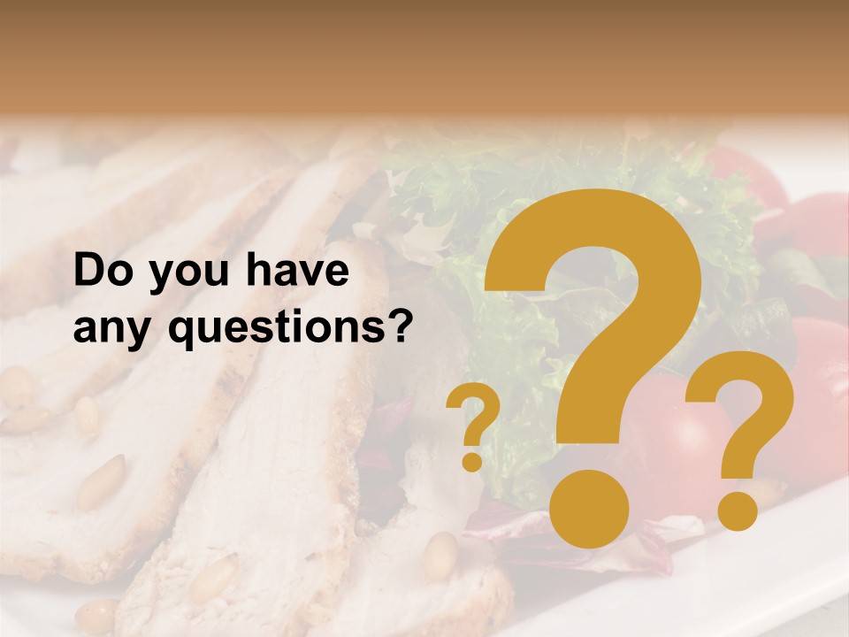 Slice Appetizer Beef PowerPoint Template