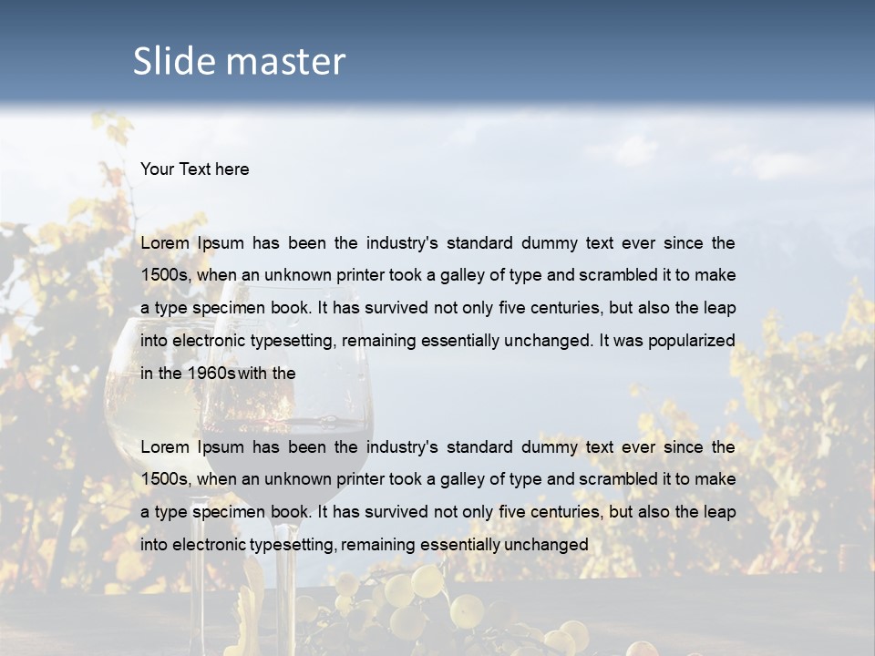 Crystal White Fruit PowerPoint Template