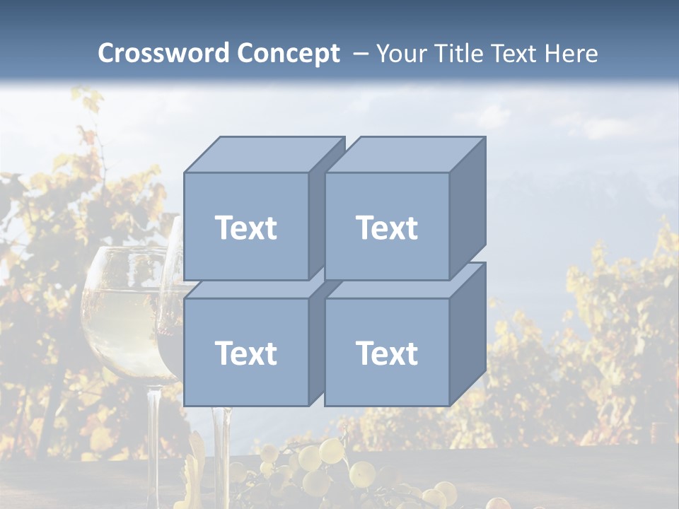 Crystal White Fruit PowerPoint Template