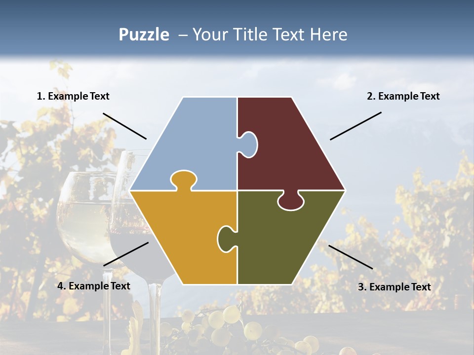 Crystal White Fruit PowerPoint Template