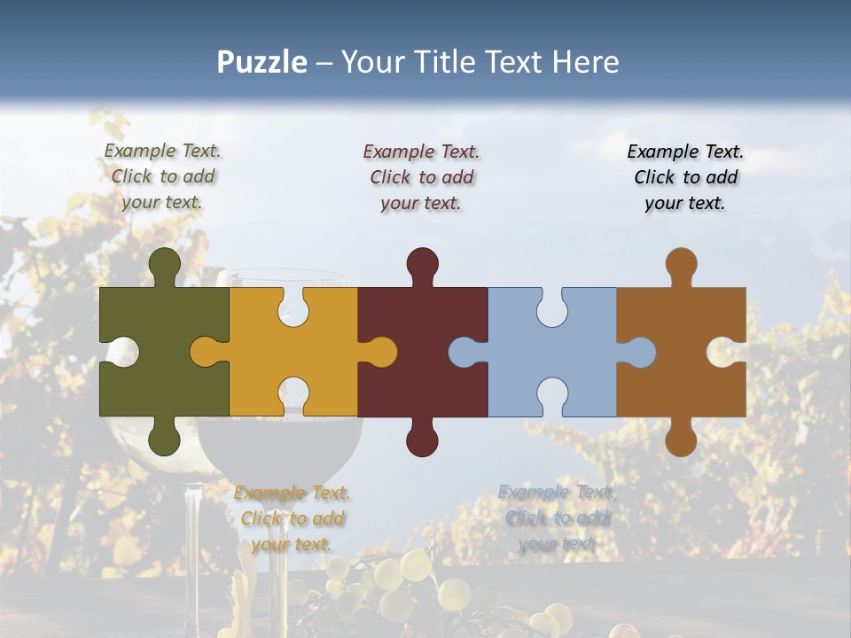 Crystal White Fruit PowerPoint Template