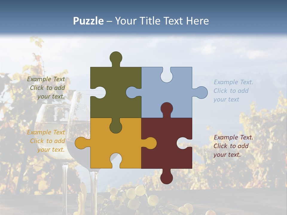 Crystal White Fruit PowerPoint Template