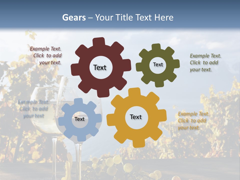 Crystal White Fruit PowerPoint Template