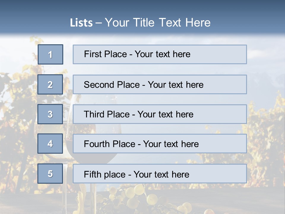 Crystal White Fruit PowerPoint Template