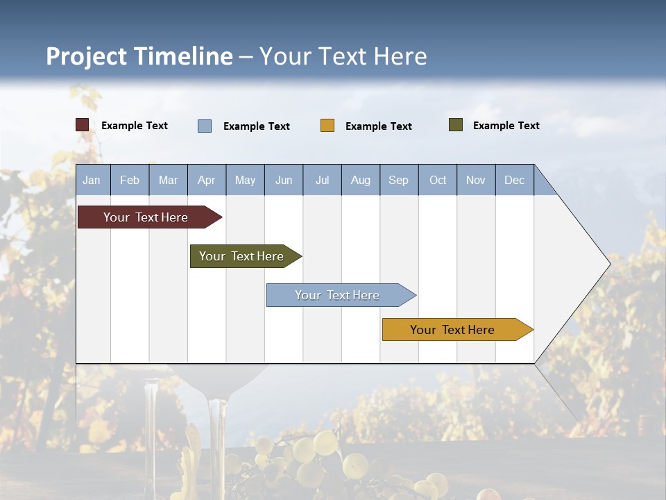 Crystal White Fruit PowerPoint Template