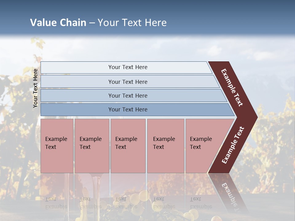 Crystal White Fruit PowerPoint Template