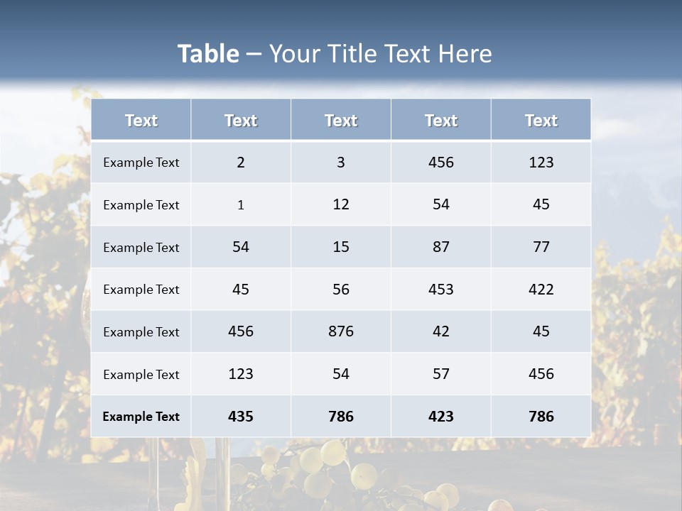 Crystal White Fruit PowerPoint Template