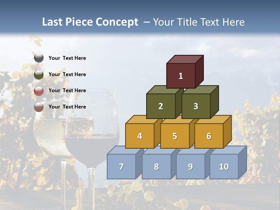 Crystal White Fruit PowerPoint Template