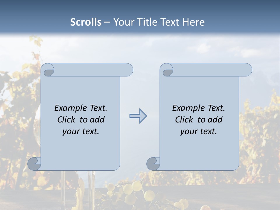 Crystal White Fruit PowerPoint Template