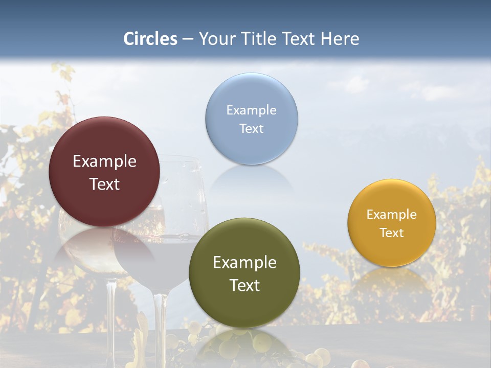 Crystal White Fruit PowerPoint Template