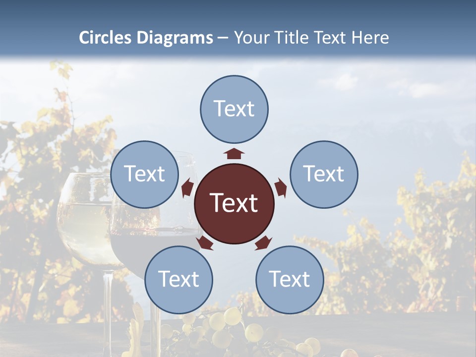 Crystal White Fruit PowerPoint Template