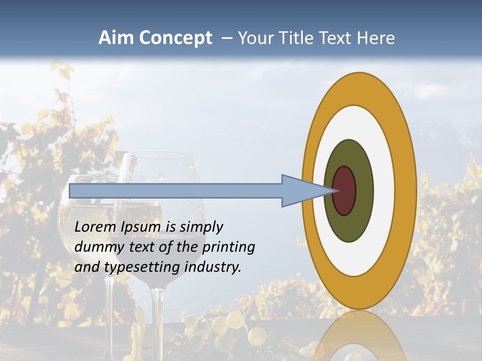 Crystal White Fruit PowerPoint Template