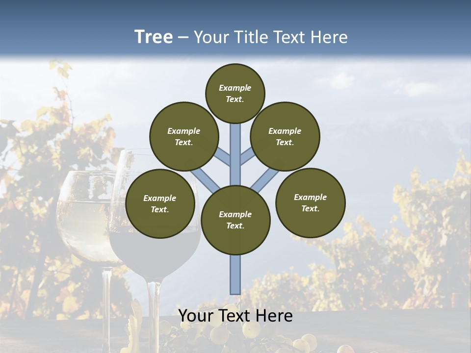 Crystal White Fruit PowerPoint Template