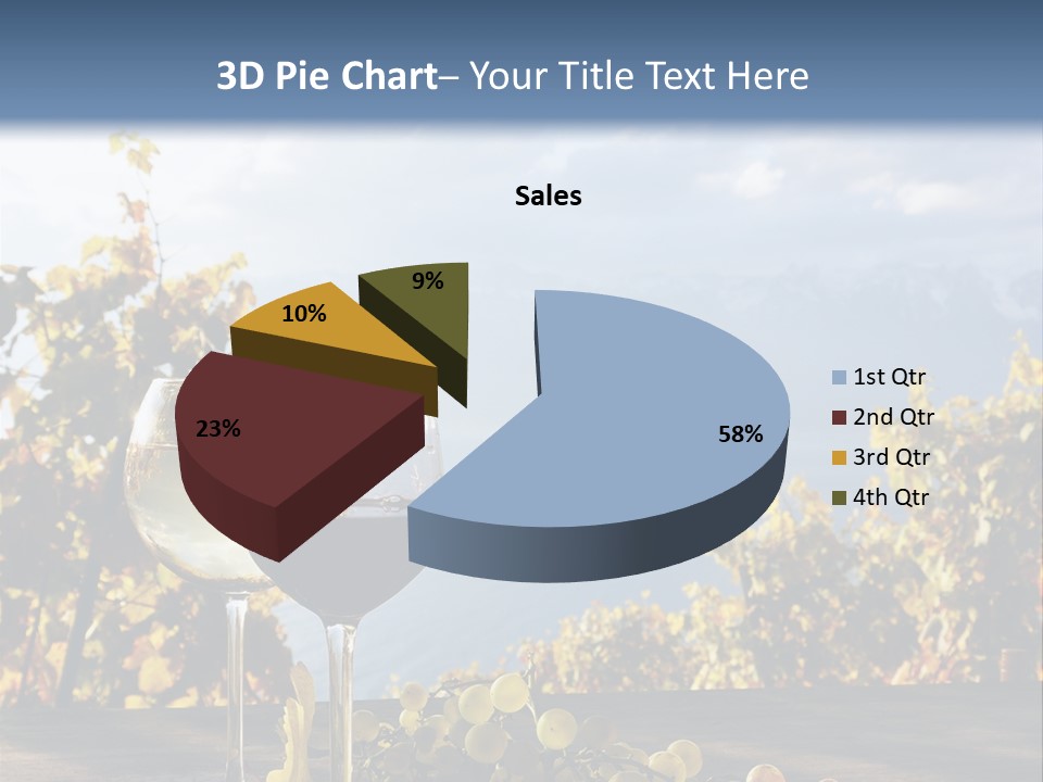 Crystal White Fruit PowerPoint Template