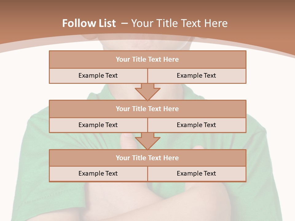 Attitude Stand Behavior PowerPoint Template