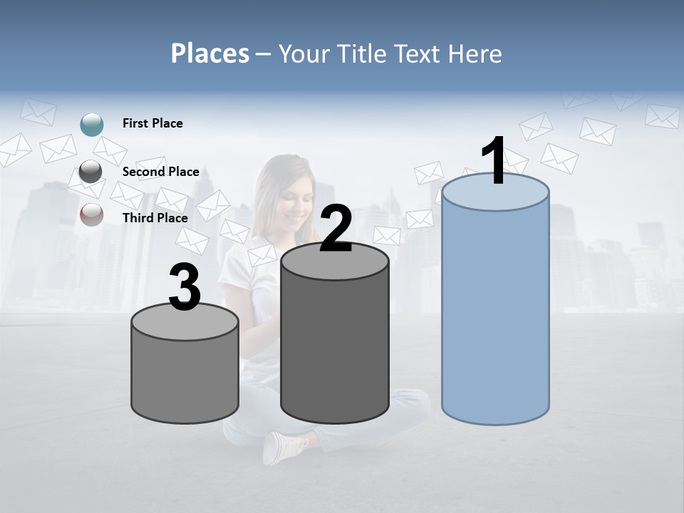 Illustration Touchscreen Mobile PowerPoint Template