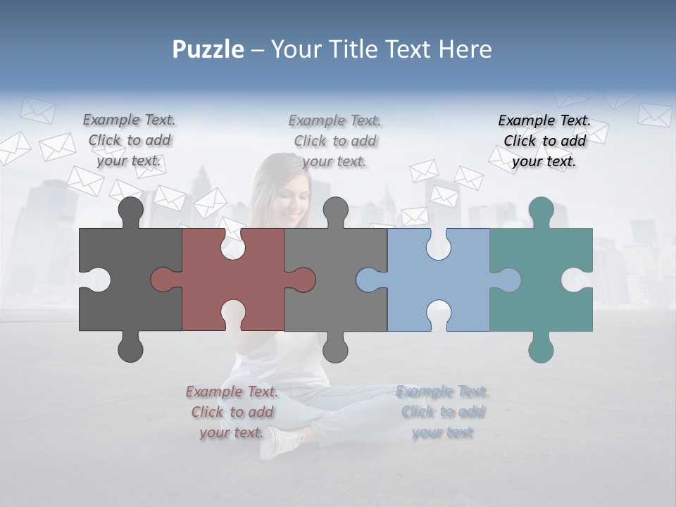 Illustration Touchscreen Mobile PowerPoint Template