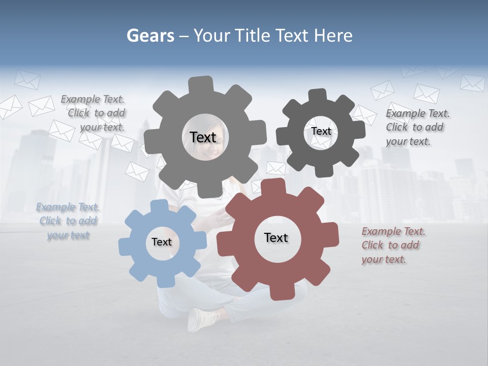 Illustration Touchscreen Mobile PowerPoint Template