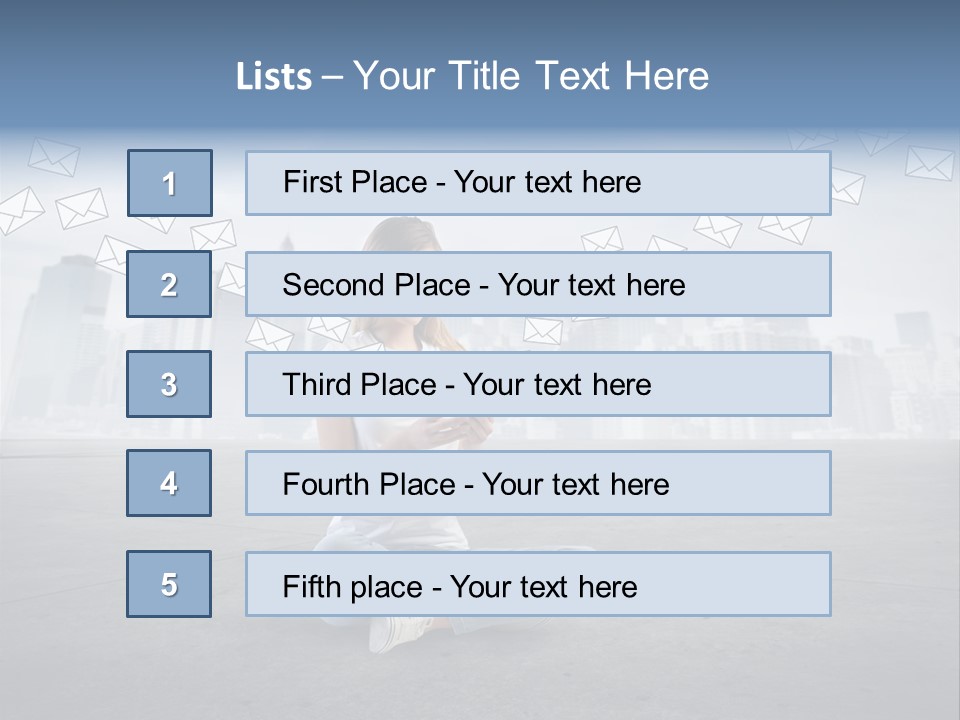 Illustration Touchscreen Mobile PowerPoint Template