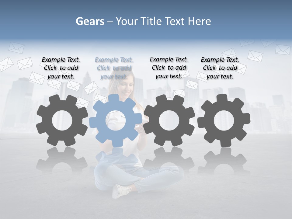 Illustration Touchscreen Mobile PowerPoint Template