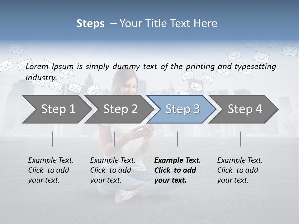 Illustration Touchscreen Mobile PowerPoint Template